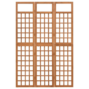 Divisorio a 3 Pannelli in Legno Massello di Abete 121x180,5 cm 316478