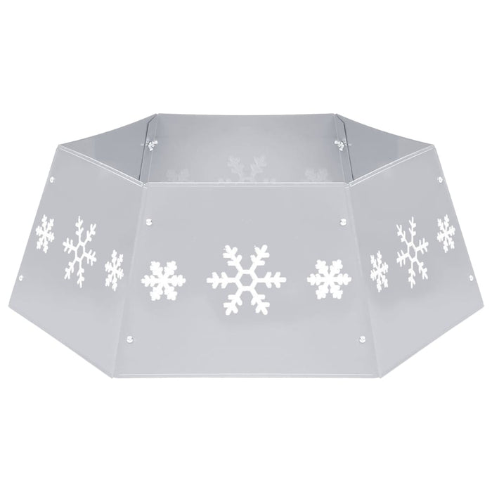 Gonna per Albero di Natale Argento e Bianco Ø68x25 cm 331305