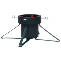 Base per Albero di Natale-Decorazioni natalizie Nera 46x46x19 cm