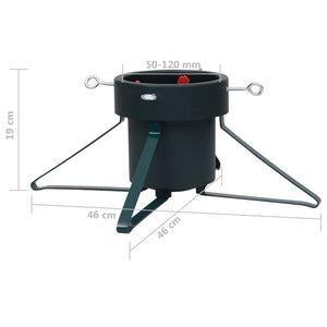 Base per Albero di Natale Nera 46x46x19 cm 331309