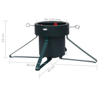 Base per Albero di Natale-Decorazioni natalizie Nera 46x46x19 cm