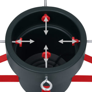 Base per Albero di Natale Verde e Rossa 46x46x19 cm 331310