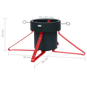 Base per Albero di Natale Verde e Rossa 46x46x19 cm 331310