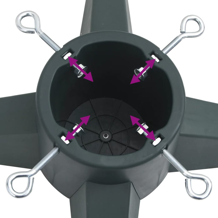 Base per Albero di Natale-Supporti per alberi di natale Verde 55,5x55,5x15 cm