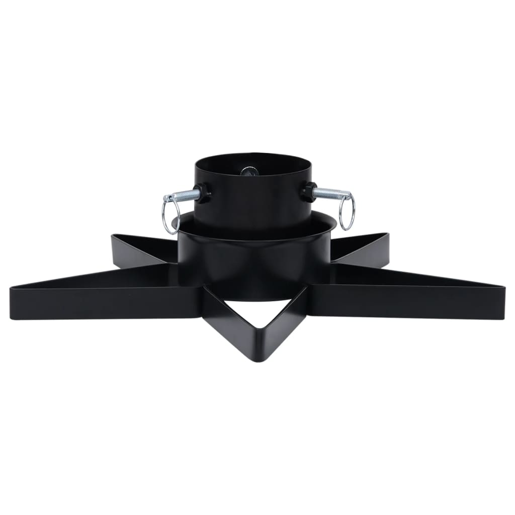 Base per Albero di Natale-Supporti per alberi di natale Nera 47x47x13,5 cm