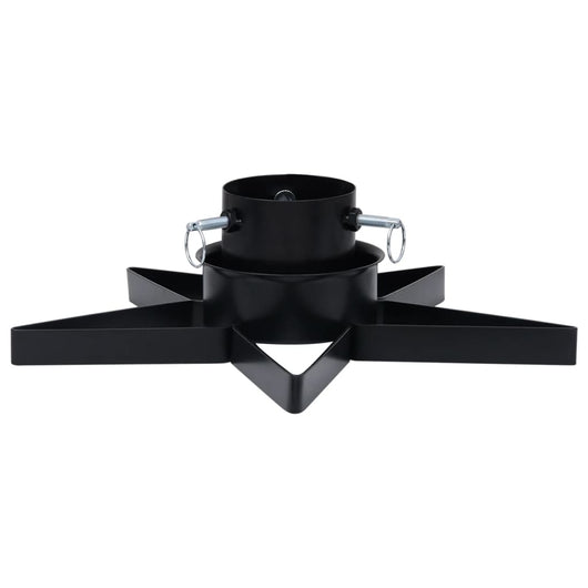 Base per Albero di Natale-Supporti per alberi di natale Nera 47x47x13,5 cm