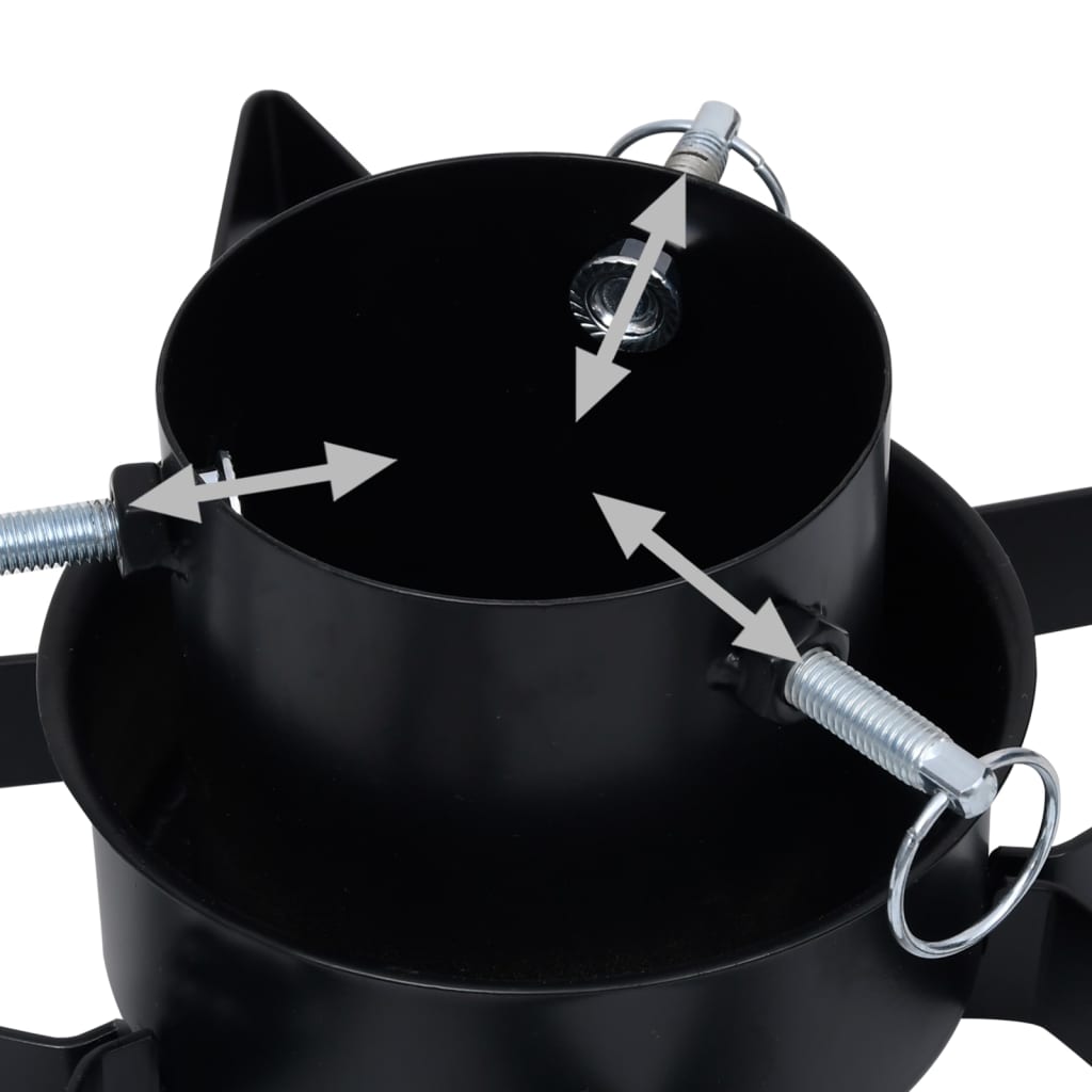 Base per Albero di Natale Nera 47x47x13,5 cm 331315