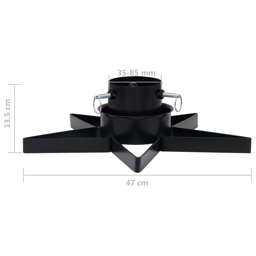 Base per Albero di Natale Nera 47x47x13,5 cm 331315