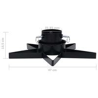 Base per Albero di Natale Nera 47x47x13,5 cm 331315