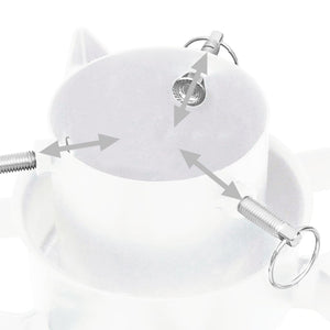 Base per Albero di Natale Bianca 47x47x13,5 cm cod mxl 64790