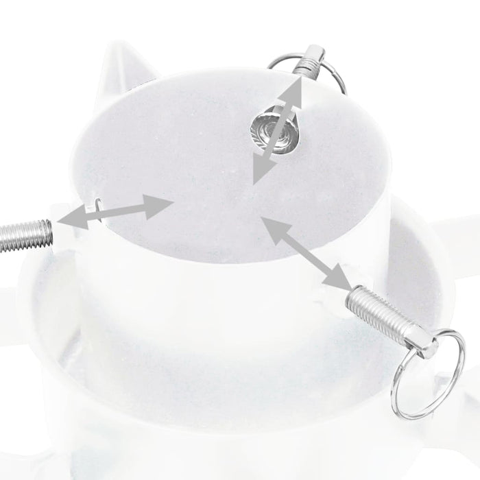 Base per Albero di Natale Bianca 47x47x13,5 cm 331316