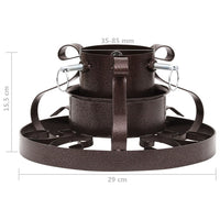 Base per Albero di Natale Rame Anticato 29x29x15,5 cm 331321