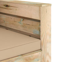 Set Salotto da Giardino 2pz con Cuscini Legno Impregnato Verde 3074534