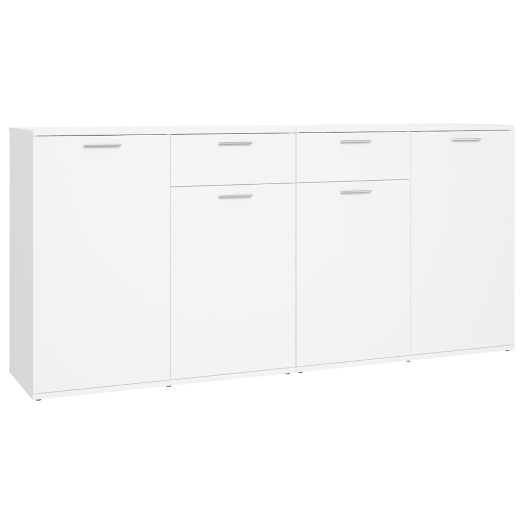 Credenza Bianca 160x36x75 cm in Legno Multistrato 3074927