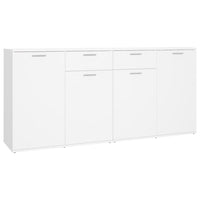 Credenza Bianca 160x36x75 cm in Legno Multistrato 3074927