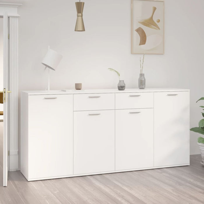 Credenza Bianca 160x36x75 cm in Legno Multistrato 3074927