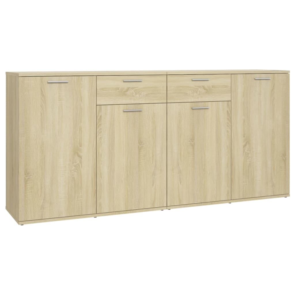 Credenza Rovere Sonoma 160x36x75 cm in Legno Multistrato 3074930