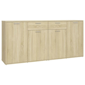Credenza Rovere Sonoma 160x36x75 cm in Legno Multistrato 3074930