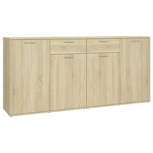 Credenza-Buffet-Armadio da cucina Rovere Sonoma 160x36x75 cm in Legno Multistrato