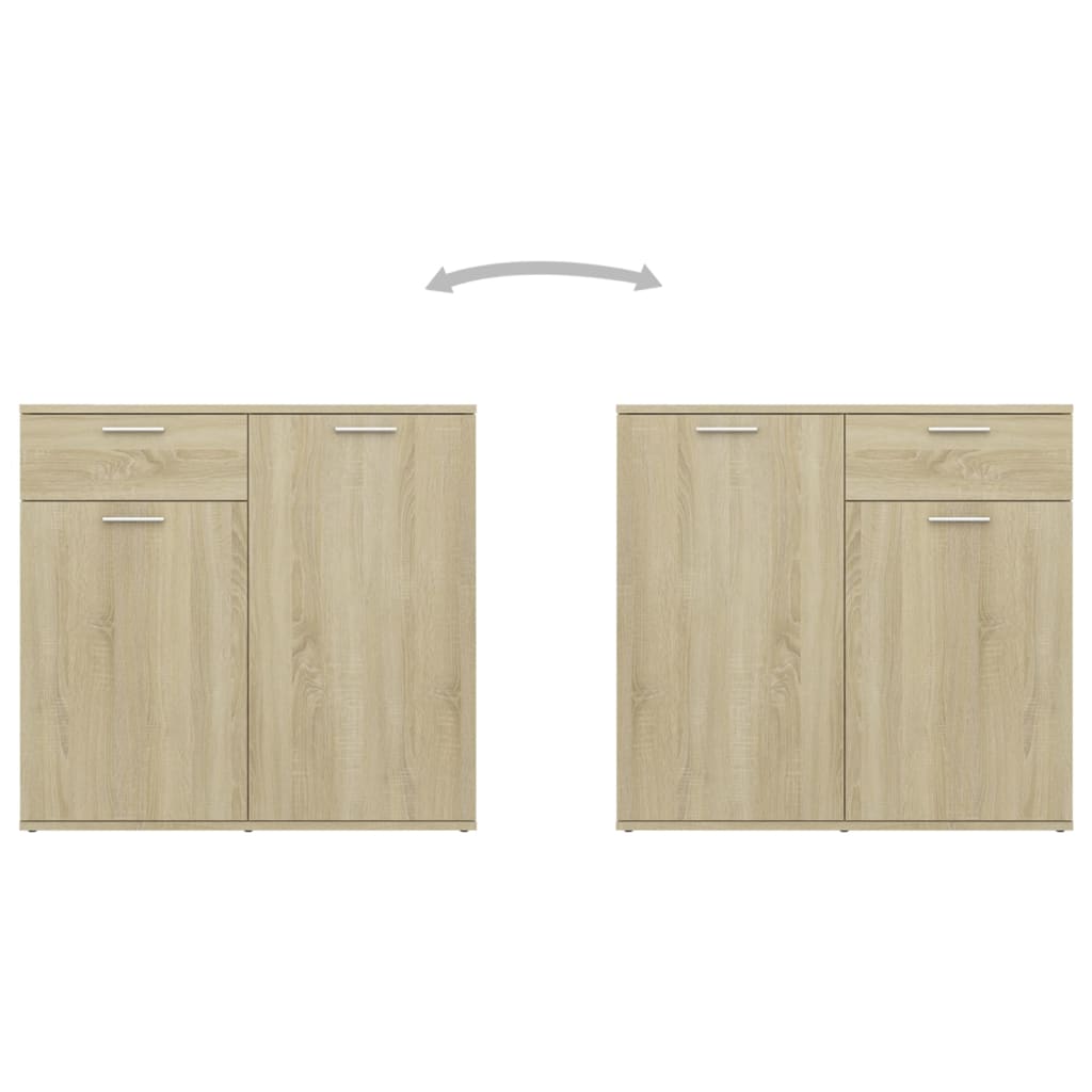 Credenza-Buffet-Armadio da cucina Rovere Sonoma 160x36x75 cm in Legno Multistrato