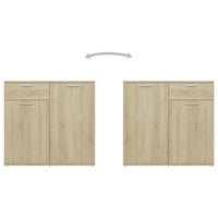 Credenza-Buffet-Armadio da cucina Rovere Sonoma 160x36x75 cm in Legno Multistrato
