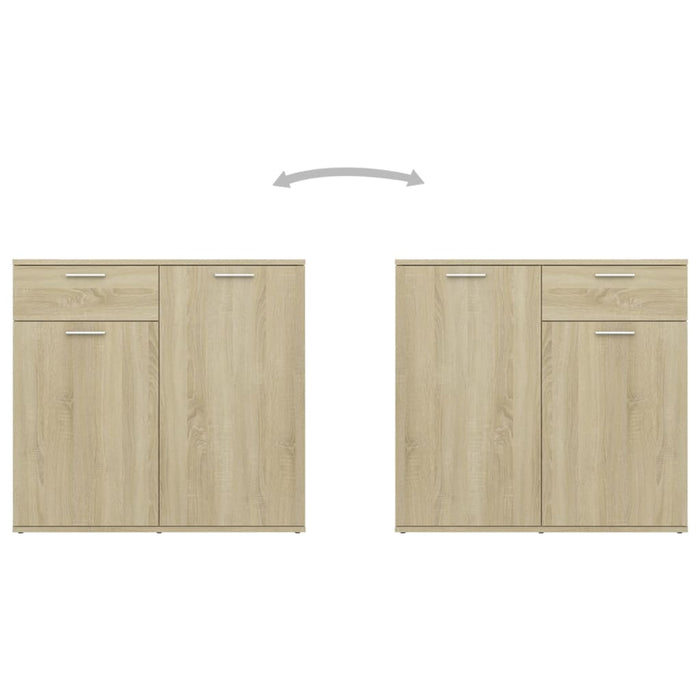 Credenza-Buffet-Armadio da cucina Rovere Sonoma 160x36x75 cm in Legno Multistrato
