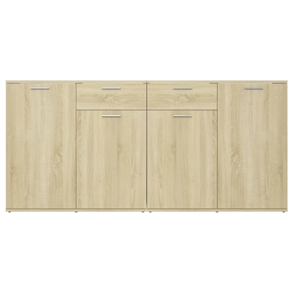 Credenza-Buffet-Armadio da cucina Rovere Sonoma 160x36x75 cm in Legno Multistrato