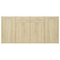 Credenza-Buffet-Armadio da cucina Rovere Sonoma 160x36x75 cm in Legno Multistrato