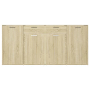 Credenza-Buffet-Armadio da cucina Rovere Sonoma 160x36x75 cm in Legno Multistrato