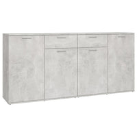 Credenza Grigio Cemento 160x36x75 cm in Legno Multistrato 3074931