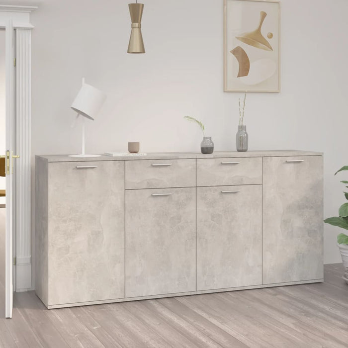 Credenza Grigio Cemento 160x36x75 cm in Legno Multistrato 3074931