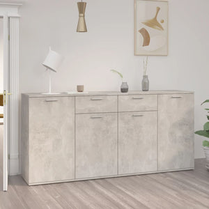 Credenza Grigio Cemento 160x36x75 cm in Legno Multistrato 3074931