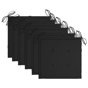 Sedie da Giardino Pieghevoli 6 pz con Cuscini Massello Acacia 3074947