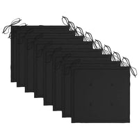 Sedie da Giardino Pieghevoli 8 pz con Cuscini Massello Acacia 3074974