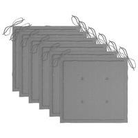 Sedie da Giardino Pieghevoli 6 pz con Cuscini Massello Acacia cod mxl 8483