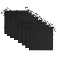 Sedie da Giardino Pieghevoli 8 pz con Cuscini Massello Acacia 3075028