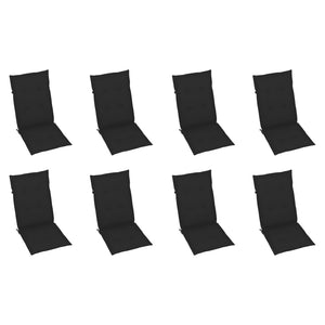 Sedie da Giardino Pieghevoli con Cuscini 8 pz Massello Acacia cod mxl 20497