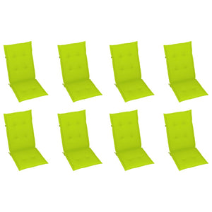 Sedie da Giardino Pieghevoli con Cuscini 8 pz Massello Acacia cod mxl 66723