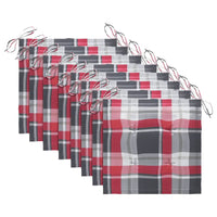 Sedie da Giardino Pieghevoli 8 pz con Cuscini Massello Acacia 3075098