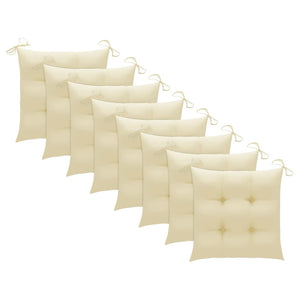 Sedie da Giardino Pieghevoli 8 pz con Cuscini Massello Acacia cod mxl 13880