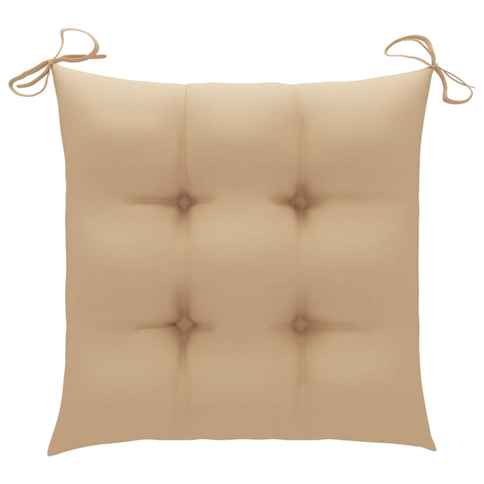 Sedie da Giardino Pieghevoli 8 pz con Cuscini Massello Acacia 3075131