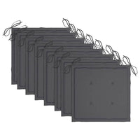 Sedie da Giardino con Cuscini 8 pz in Legno Massello di Acacia 3075201