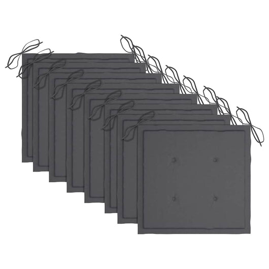 Sedie da Giardino con Cuscini 8 pz in Legno Massello di Acacia 3075201