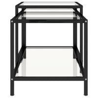 Tavolini 2 pz Trasparenti in Vetro Temperato 331613