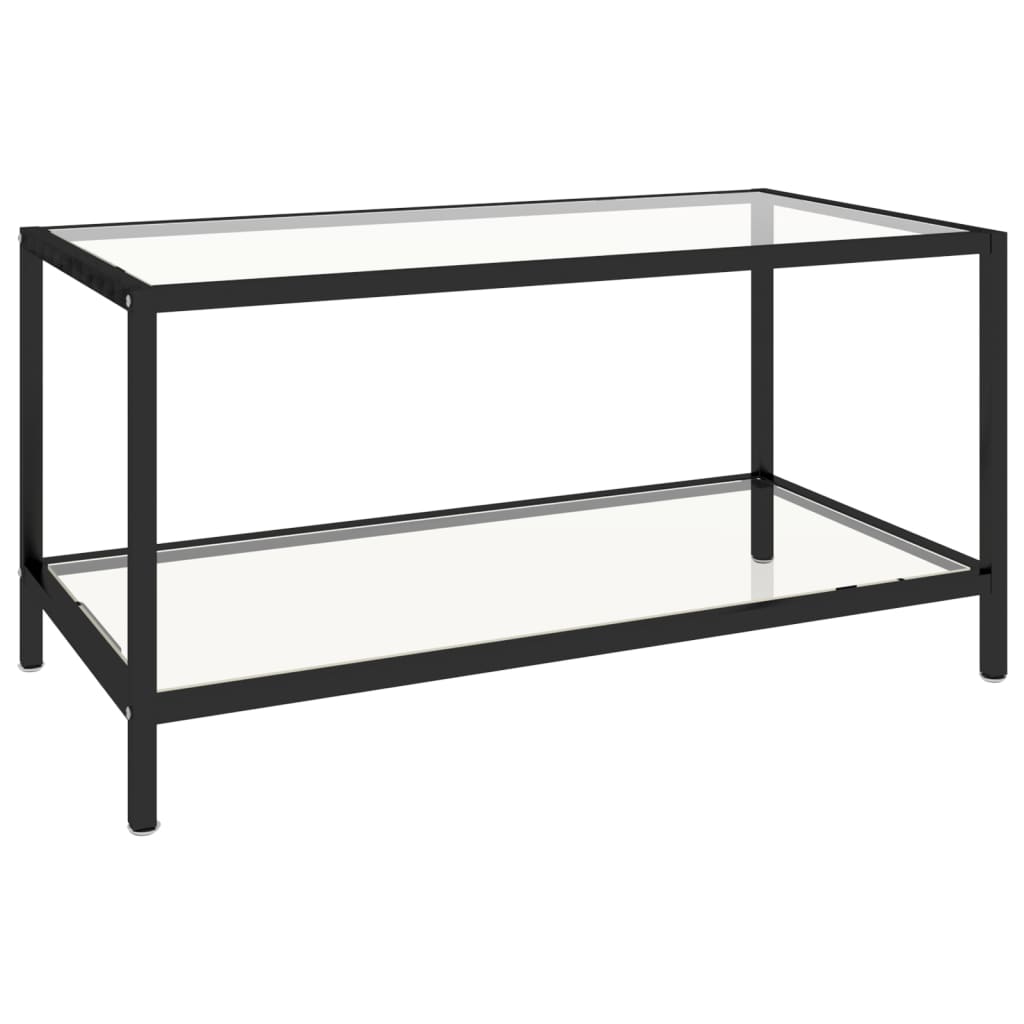 Tavolini 2 pz Trasparenti in Vetro Temperato 331613