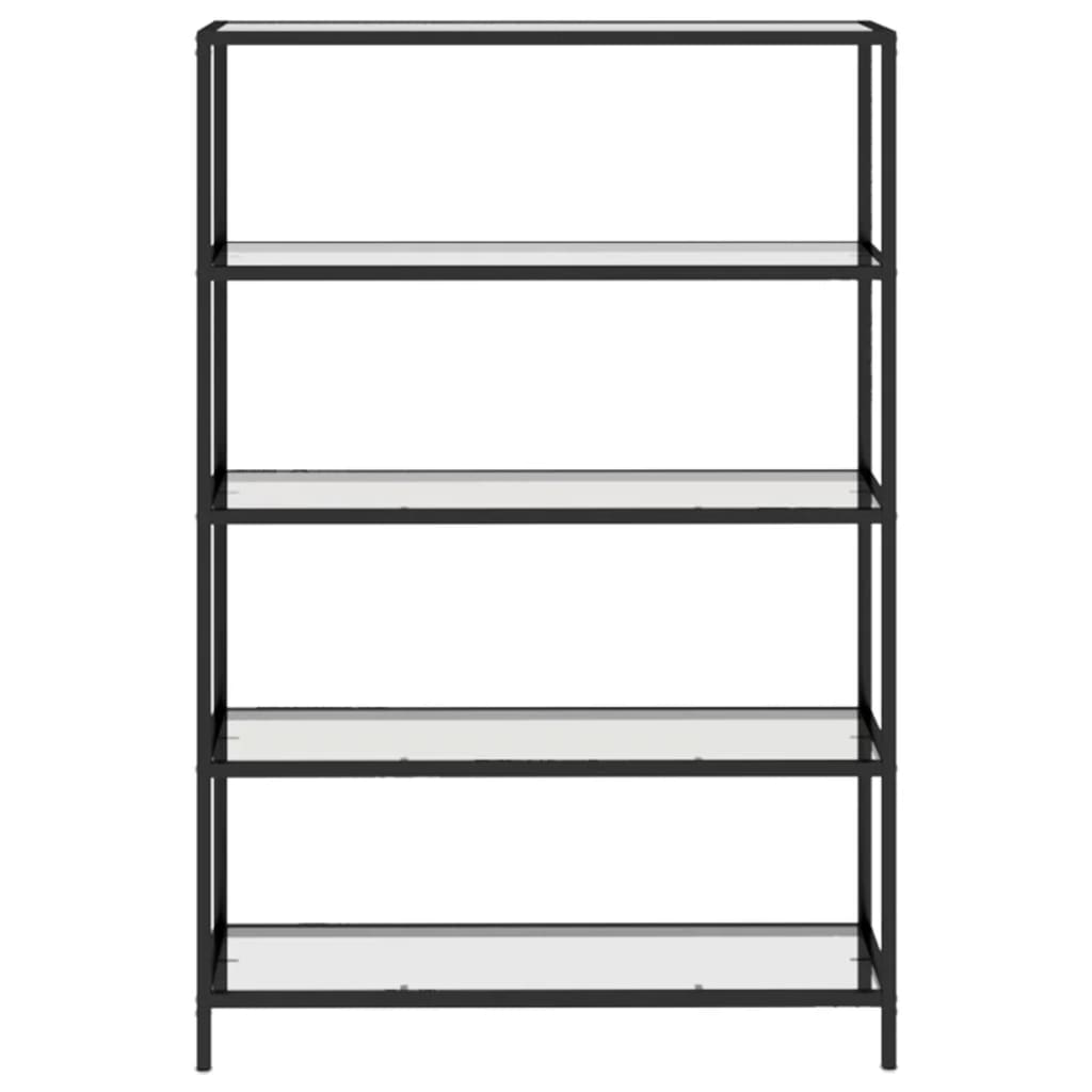 Scaffale Trasparente 100x36x168 cm in Vetro Temperato 331637