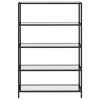 Scaffale Trasparente 100x36x168 cm in Vetro Temperato 331637