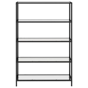 Scaffale Trasparente 100x36x168 cm in Vetro Temperato 331637