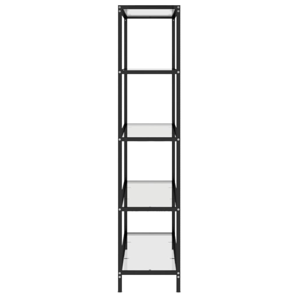 Scaffale Trasparente 100x36x168 cm in Vetro Temperato 331637