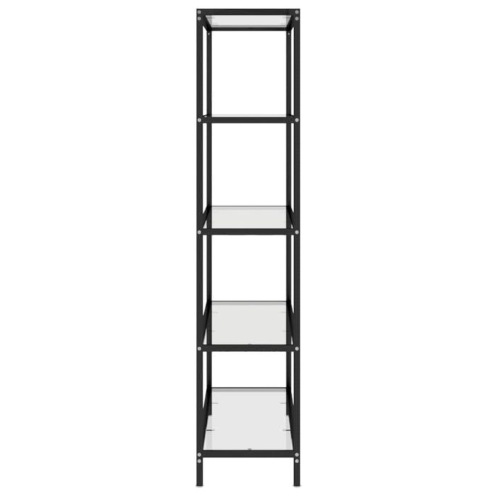 Scaffale Trasparente 100x36x168 cm in Vetro Temperato 331637